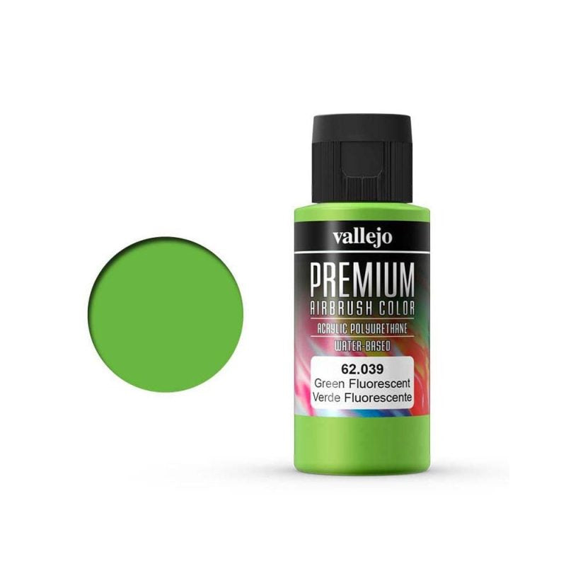 Vallejo Premium Color Green Fluorescent 60ml – 62.039