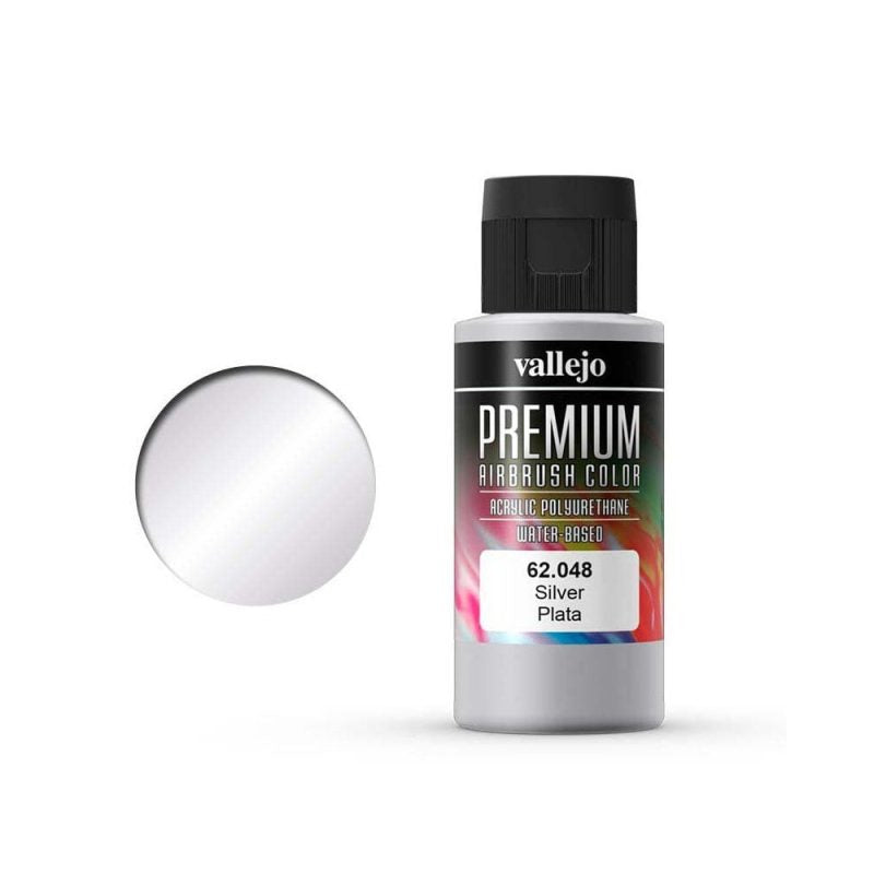 Vallejo Premium Color Silver 60ml – 62.048