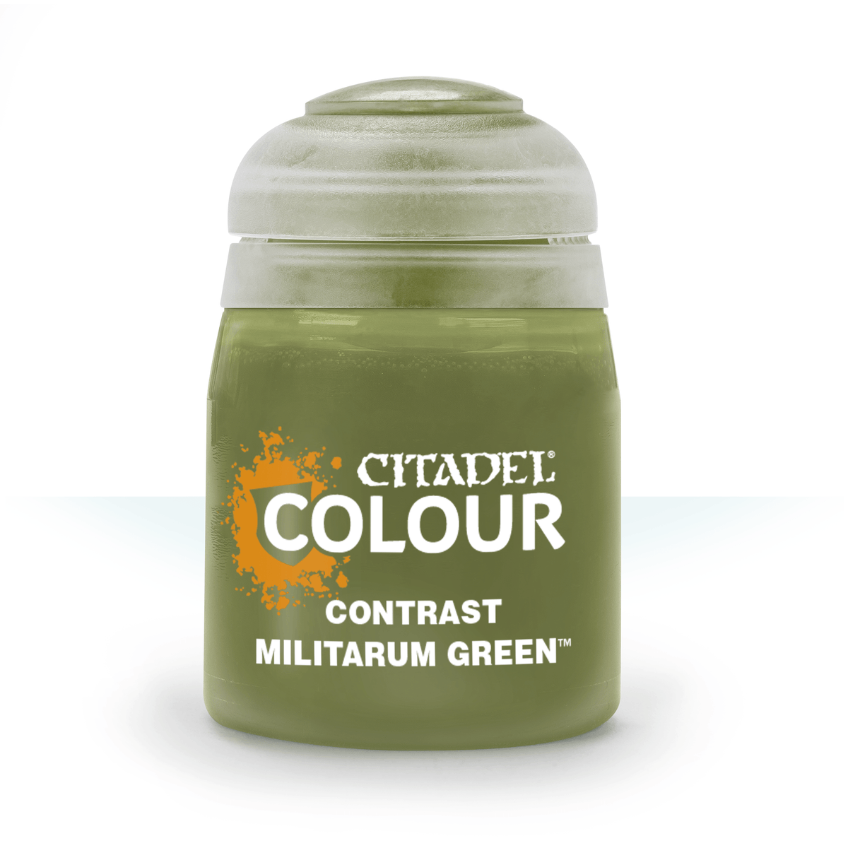 Citadel Contrast Militarum Green paint pot