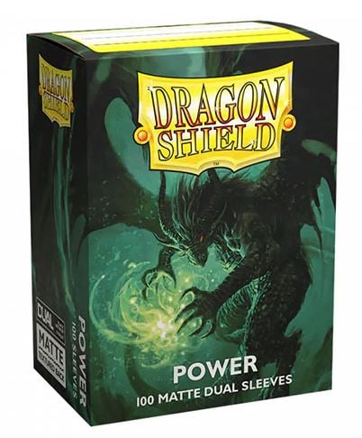 Dragon Shield - Dual Matte Art Standard Size Sleeves 100pk - Limited Edition Metallic Power Green