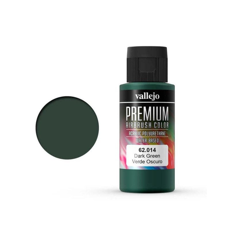 Vallejo Premium Color Dark Green 60ml – 62.014