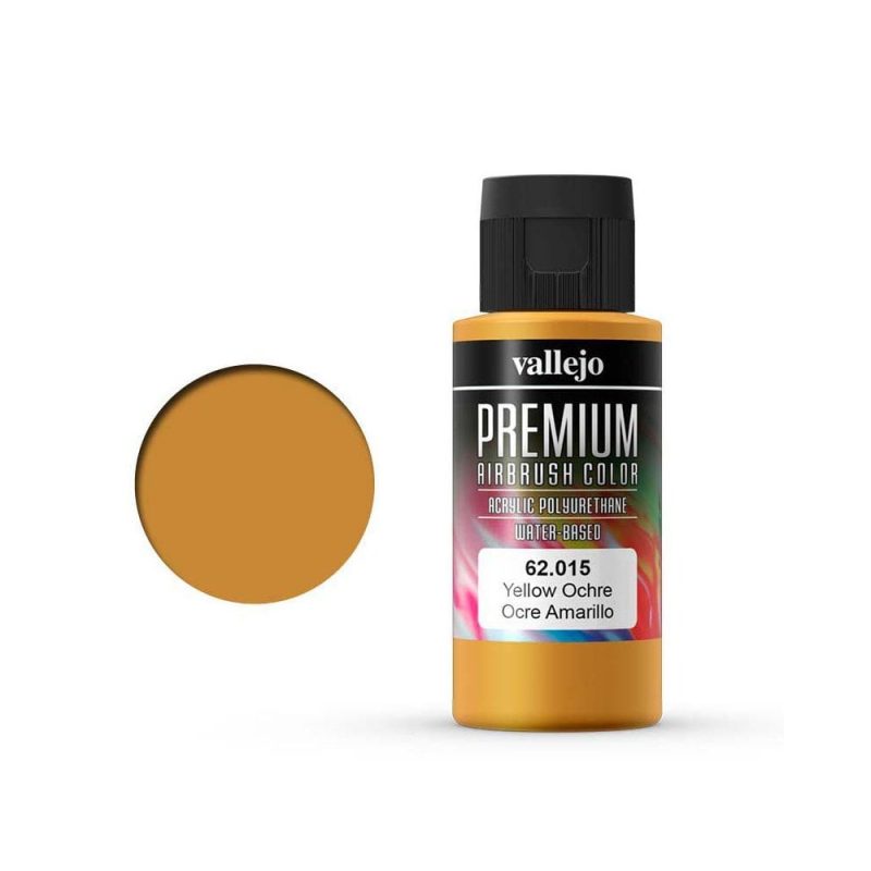Vallejo Premium Color Yellow Ochre 60ml – 62.015