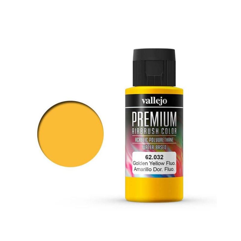 Vallejo Premium Color Yellow Fluorescent 60ml – 62.032