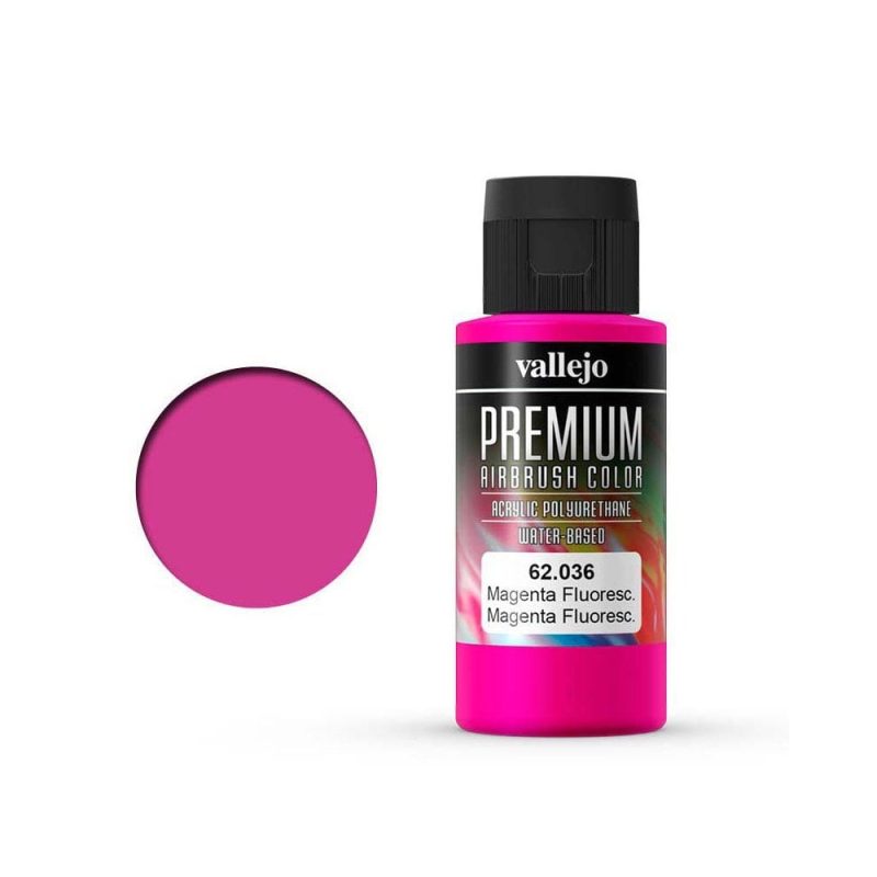 Vallejo Premium Color Magenta Fluorescent 60ml – 62.036