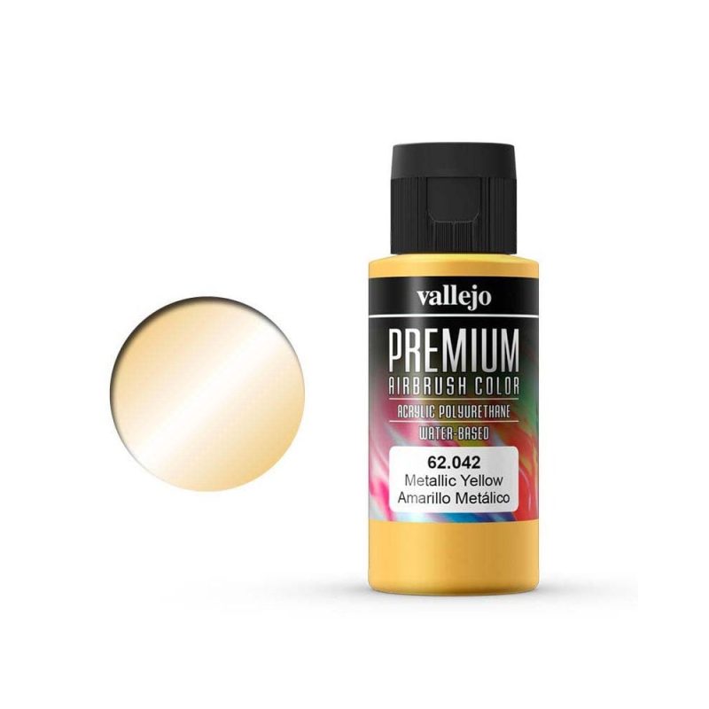 Vallejo Premium Color Metallic Yellow 60ml – 62.042