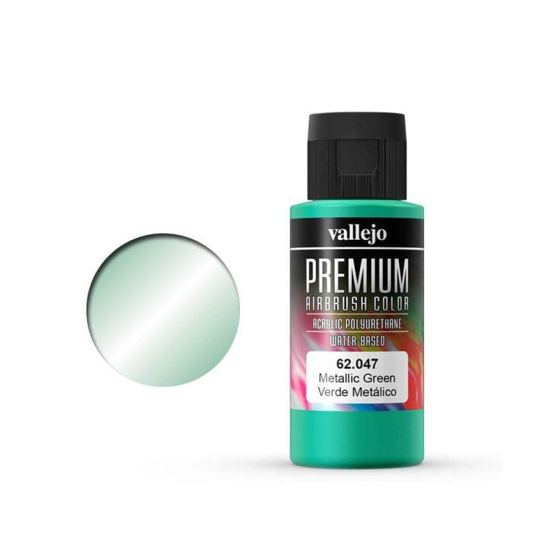 Vallejo Premium Color Metallic Green 60ml – 62.047