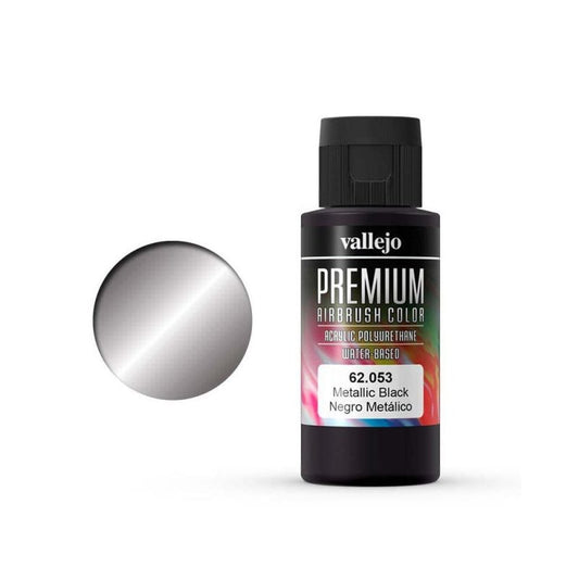Vallejo Premium Color Metallic Black 60ml – 62.053
