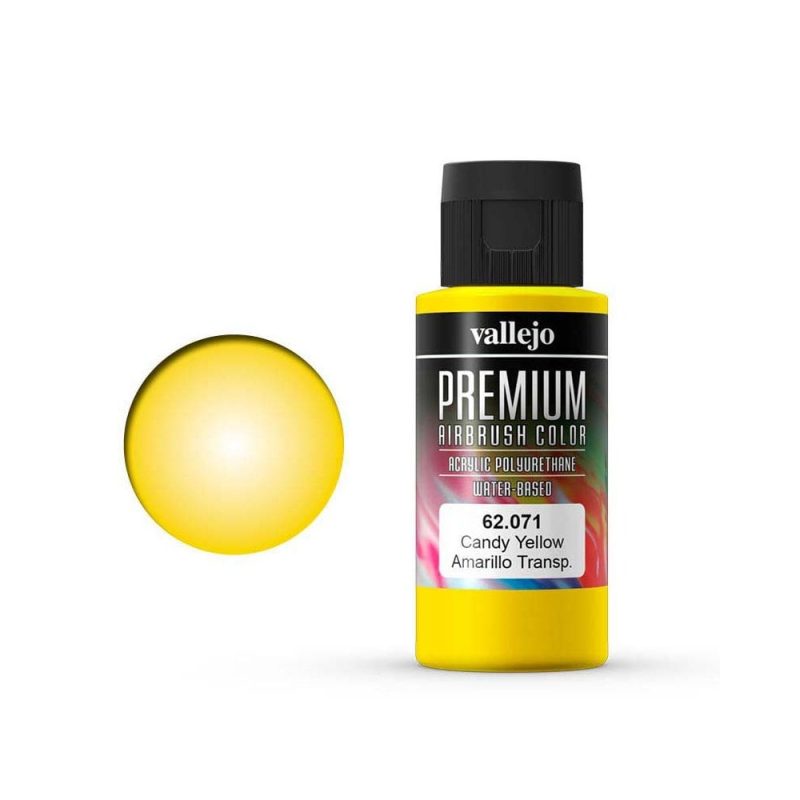 Vallejo Premium Color Candy Yellow 60ml – 62.071