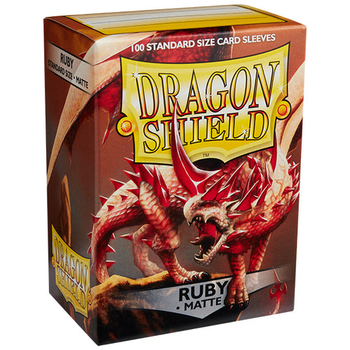 Dragon Shield - Matte Standard Size Sleeves 100pk - Ruby