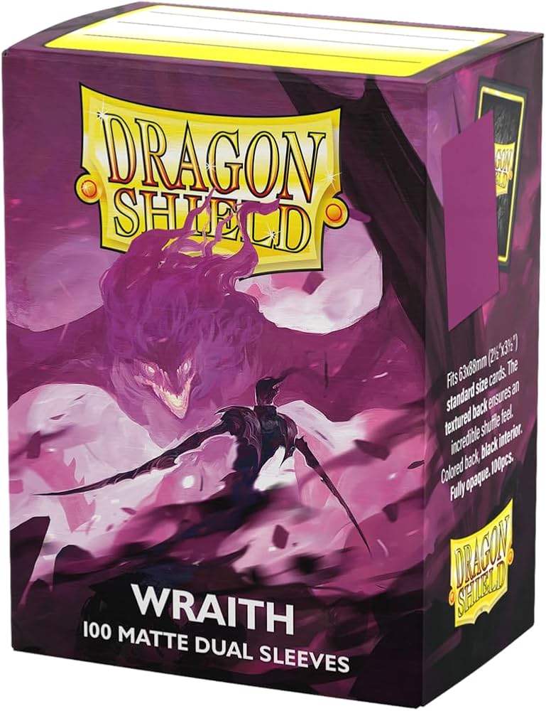 Dragon Shield - Dual Matte Standard Size Sleeves 100pk - Wraith
