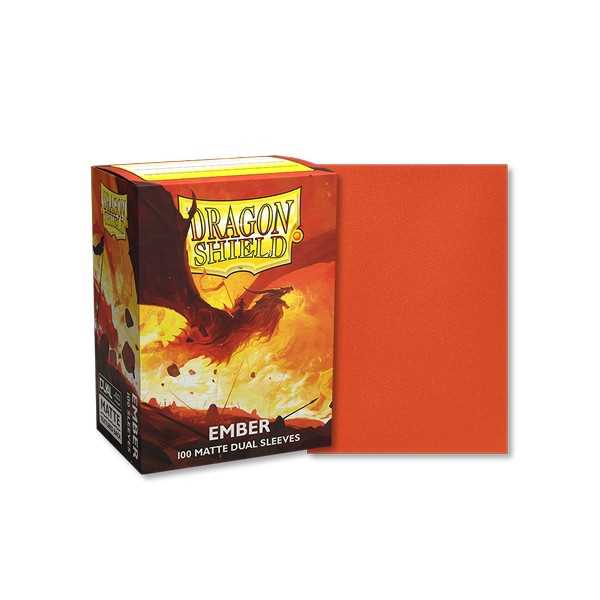 Dragon Shield - Dual Matte Standard Size Sleeves 100pk - Ember