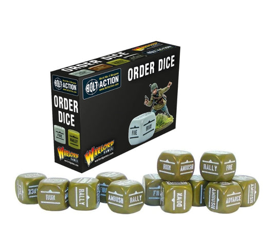 Bolt Action: Orders Dice Pack - Olive Drab