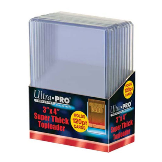 Ultra Pro - 3 x 4 Inch Toploaders Super Thick Clear 10 Pack