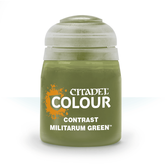 Citadel Contrast Militarum Green paint pot