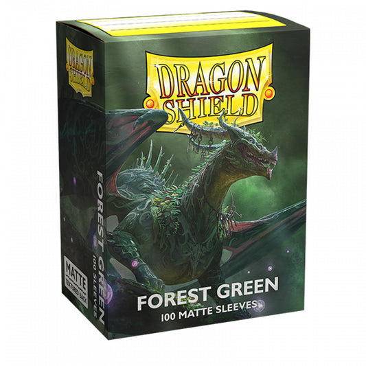 Dragon Shield - Matte Standard Size Sleeves 100pk - Forest Green
