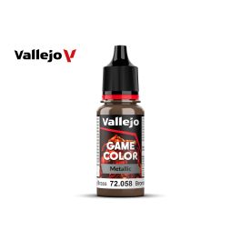 Vallejo Game Color Metallic Brassy Brass 18 ml