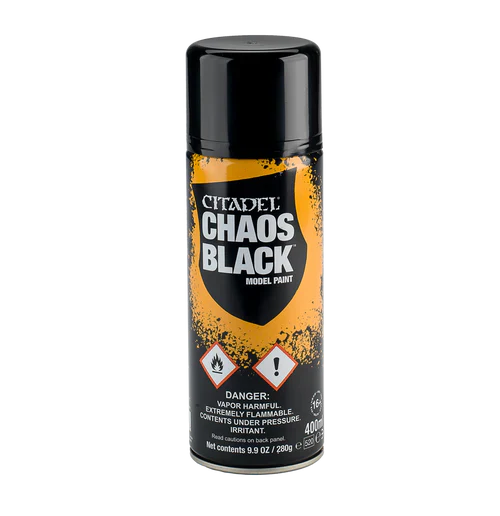 CHAOS BLACK SPRAY PAINT