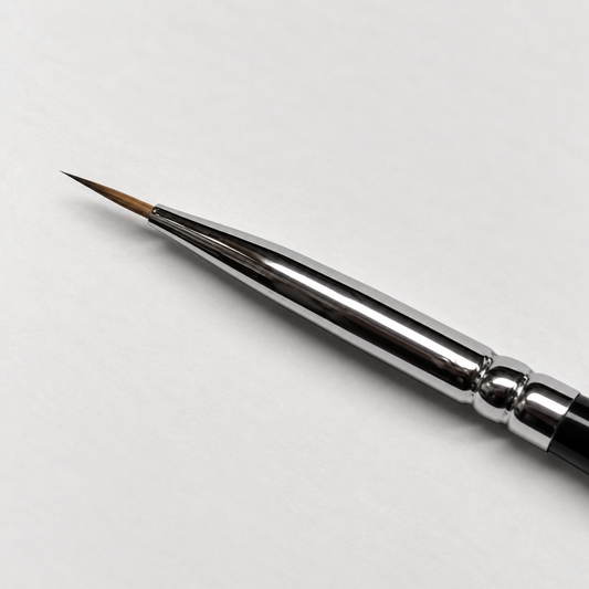 Vapour Games Pure Kolinsky Sable size 2/0 brush tip close-up